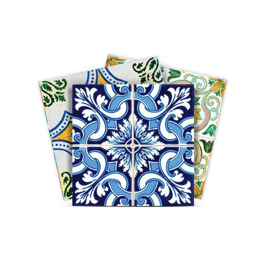 7" X 7" Lima Multi Mosaic Peel and Stick Tiles - Homeroots