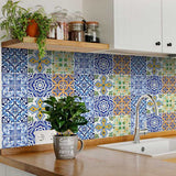 7" X 7" Lima Multi Mosaic Peel and Stick Tiles - Homeroots - Flyclothing LLC