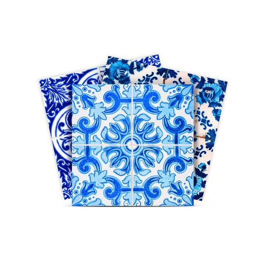 4" X 4" Greta Multi Mosaic Peel And Stick Tiles - Homeroots