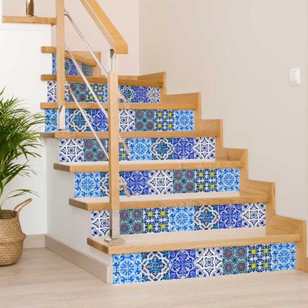 8" X 8" Greta Multi Mosaic Peel and Stick Tiles - Homeroots - Flyclothing LLC