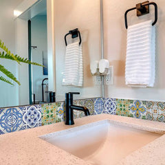 5" X 5" Cana Multi Mosaic Peel and Stick Tiles