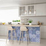 4" X 4" Azul Multi Mosaic Peel And Stick Tiles - Homeroots - Flyclothing LLC