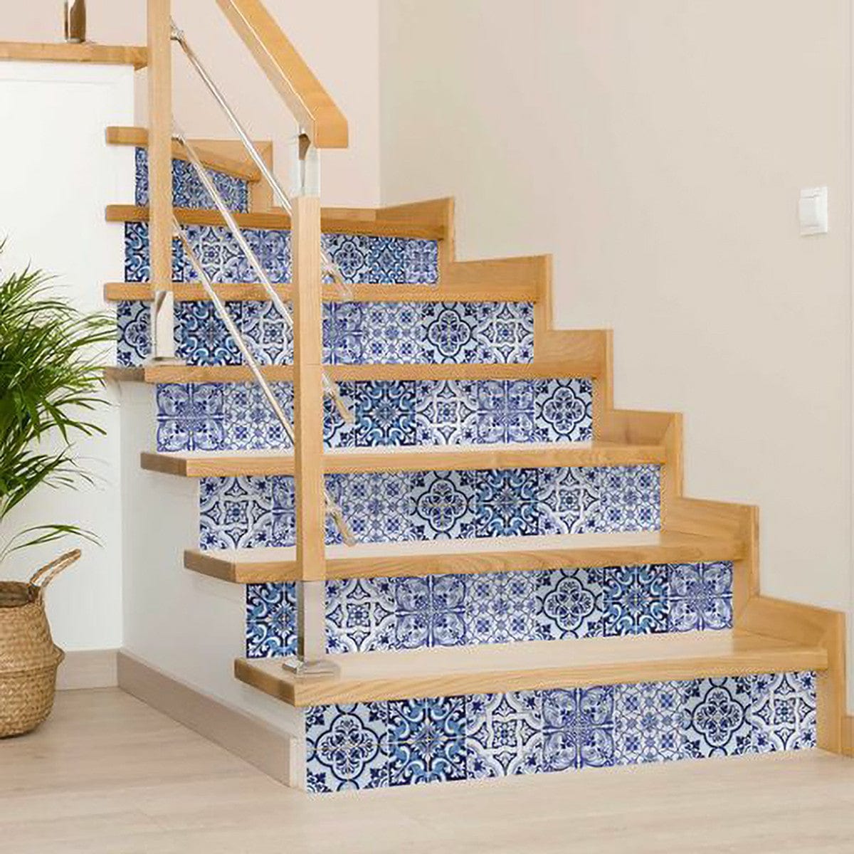 5" X 5" Azul Multi Mosaic Peel and Stick Tiles - Homeroots - Flyclothing LLC