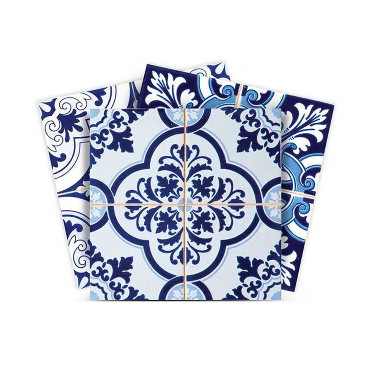 5" X 5" Azul Multi Mosaic Peel and Stick Tiles - Homeroots - Flyclothing LLC