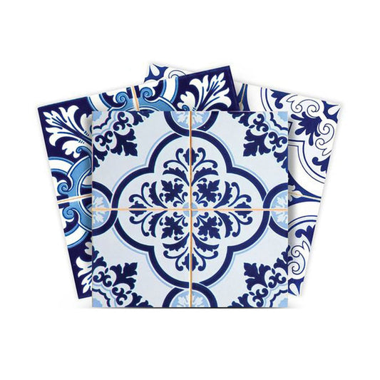 6" X 6" Azul Multi Mosaic Peel and Stick Tiles - Homeroots
