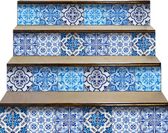 4" X 4" Azul Gianna Peel And Stick Tiles