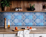5" X 5" Azul Gianna Peel and Stick Tiles - Homeroots - Flyclothing LLC