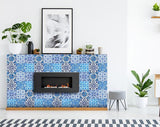 5" X 5" Azul Gianna Peel and Stick Tiles - Homeroots - Flyclothing LLC