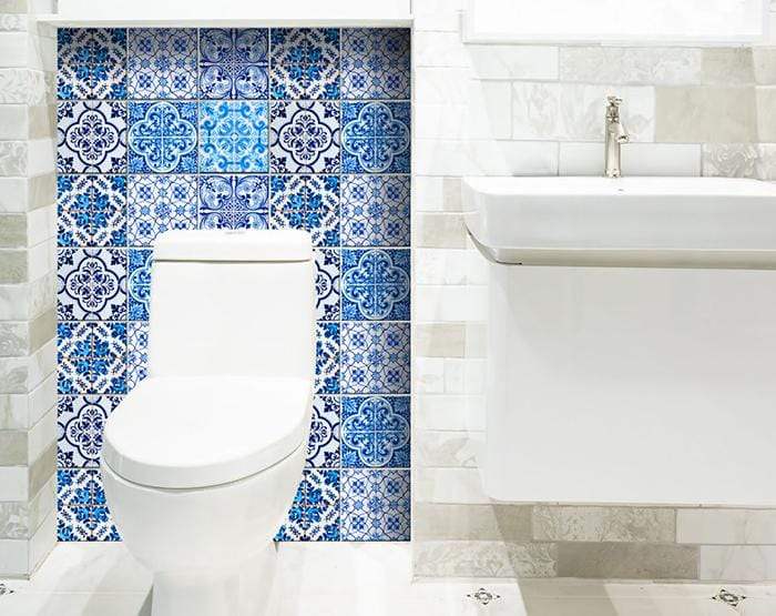 6" X 6" Azul Gianna Peel and Stick Tiles - Homeroots - Flyclothing LLC