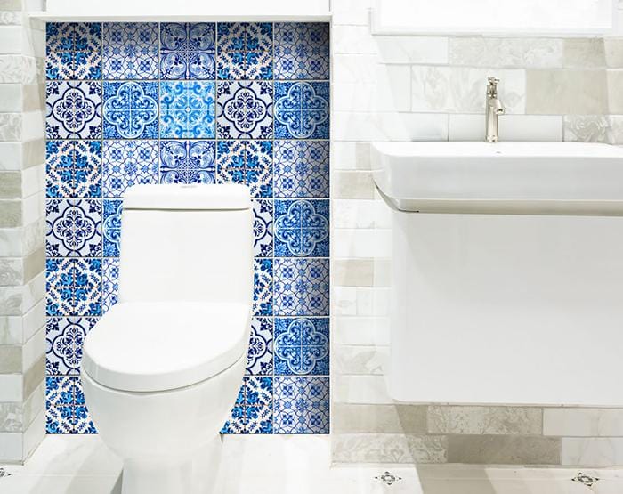 7" X 7" Azul Gianna Peel and Stick Tiles - Homeroots - Flyclothing LLC
