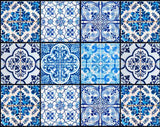7" X 7" Azul Gianna Peel and Stick Tiles - Homeroots - Flyclothing LLC