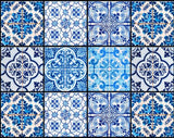 8" X 8" Azul Gianna Peel and Stick Tiles - Homeroots - Flyclothing LLC
