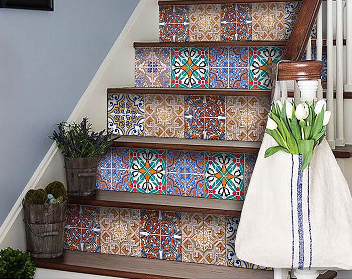 7" X 7" Mancuso Removable Peel and Stick Tiles - Homeroots - Flyclothing LLC