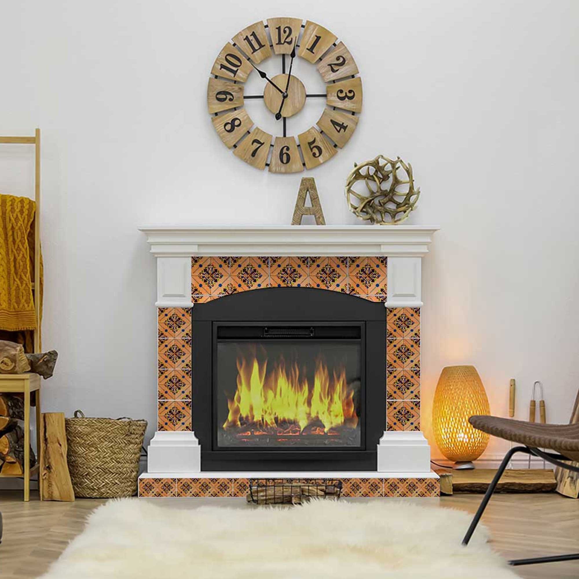 4" X 4" Golden Rio Removable Peel And Stick Tiles - Homeroots - Flyclothing LLC