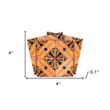 4" X 4" Golden Rio Removable Peel And Stick Tiles - Homeroots - Flyclothing LLC