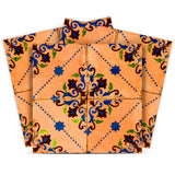 4" X 4" Golden Rio Removable  Peel And Stick Tiles - Homeroots