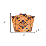 6" X 6" Golden Rio Removable Peel and Stick Tiles - Homeroots - Flyclothing LLC