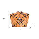 7" X 7" Golden Rio Removable Peel and Stick Tiles - Homeroots - Flyclothing LLC