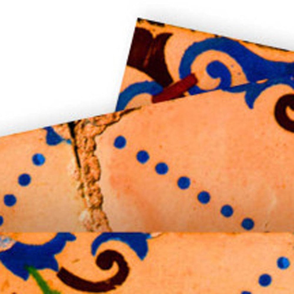 7" X 7" Golden Rio Removable Peel and Stick Tiles - Homeroots - Flyclothing LLC