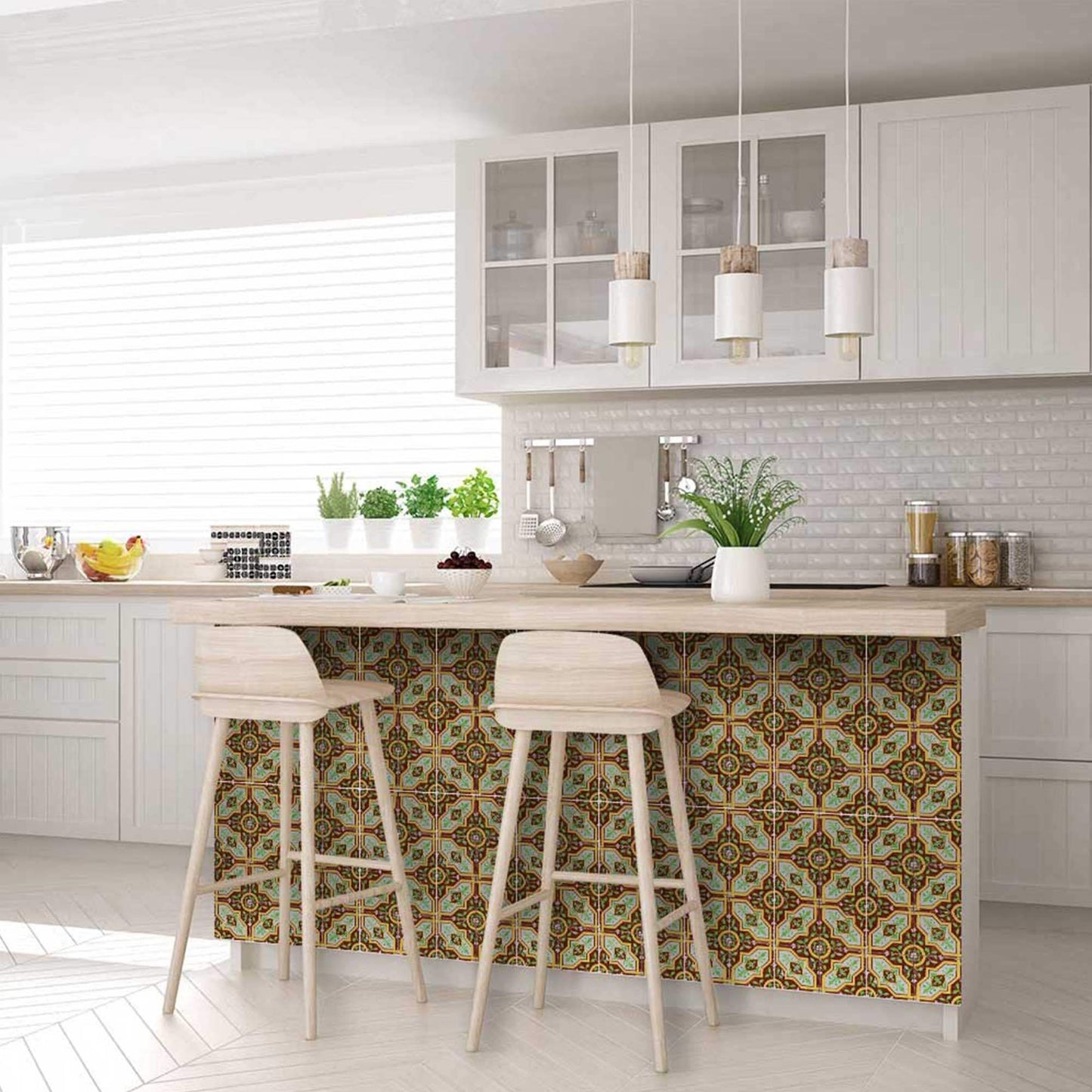 4" X 4" Gloria Removable Peel And Stick Tiles - Homeroots - Flyclothing LLC