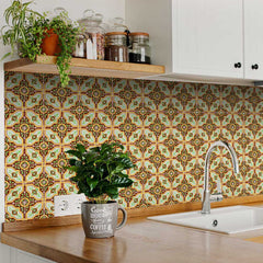6" X 6" Gloria  Removable  Peel and Stick Tiles - Homeroots