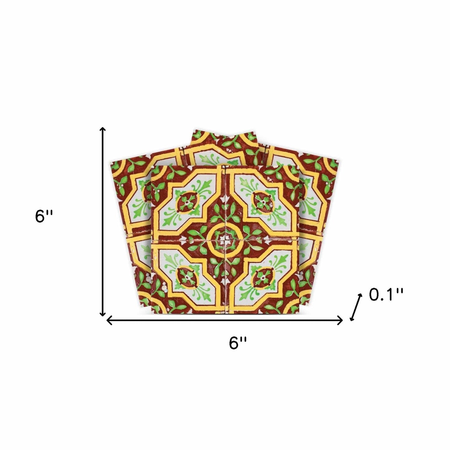 6" X 6" Gloria Removable Peel and Stick Tiles - Homeroots - Flyclothing LLC