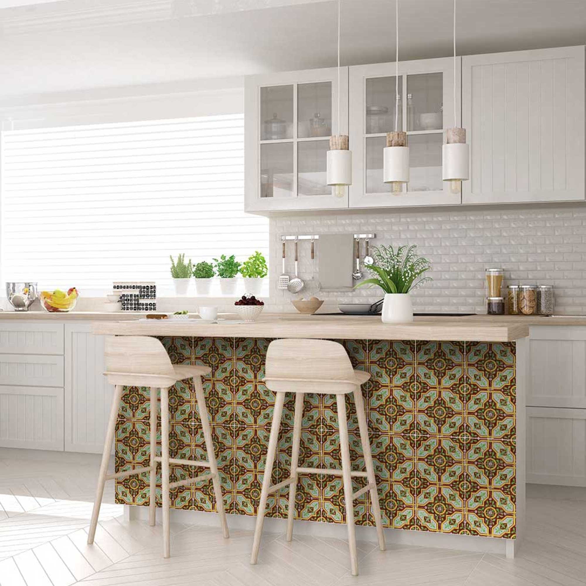 7" X 7" Gloria  Removable  Peel and Stick Tiles - Homeroots
