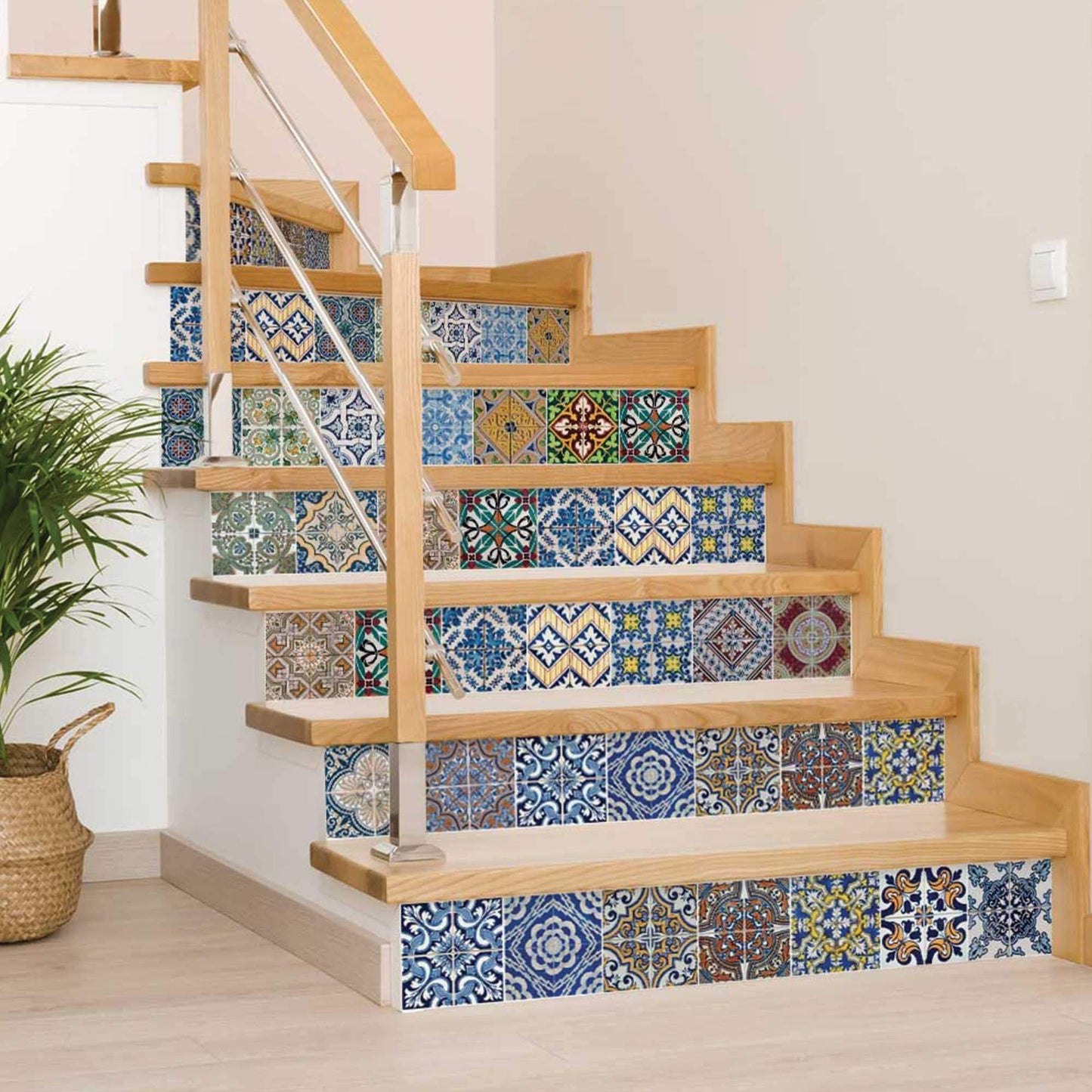 5" X 5" Randy Mutli Mosaic Peel and Stick Tiles - Homeroots - Flyclothing LLC