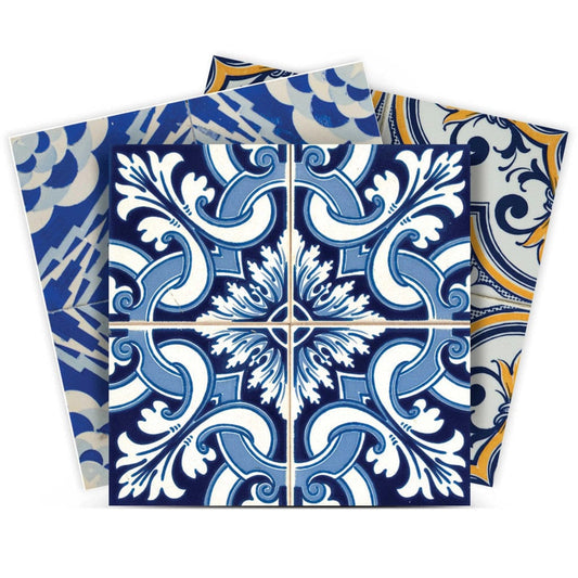 6" X 6" Randy Mutli Mosaic Peel and Stick Tiles - Homeroots