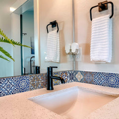 6" X 6" Randy Mutli Mosaic Peel and Stick Tiles - Homeroots