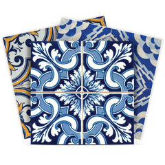 6" X 6" Randy Mutli Mosaic Peel and Stick Tiles - Homeroots