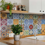 5" X 5" Josephina Mutli Mosaic Peel and Stick Tiles - Homeroots