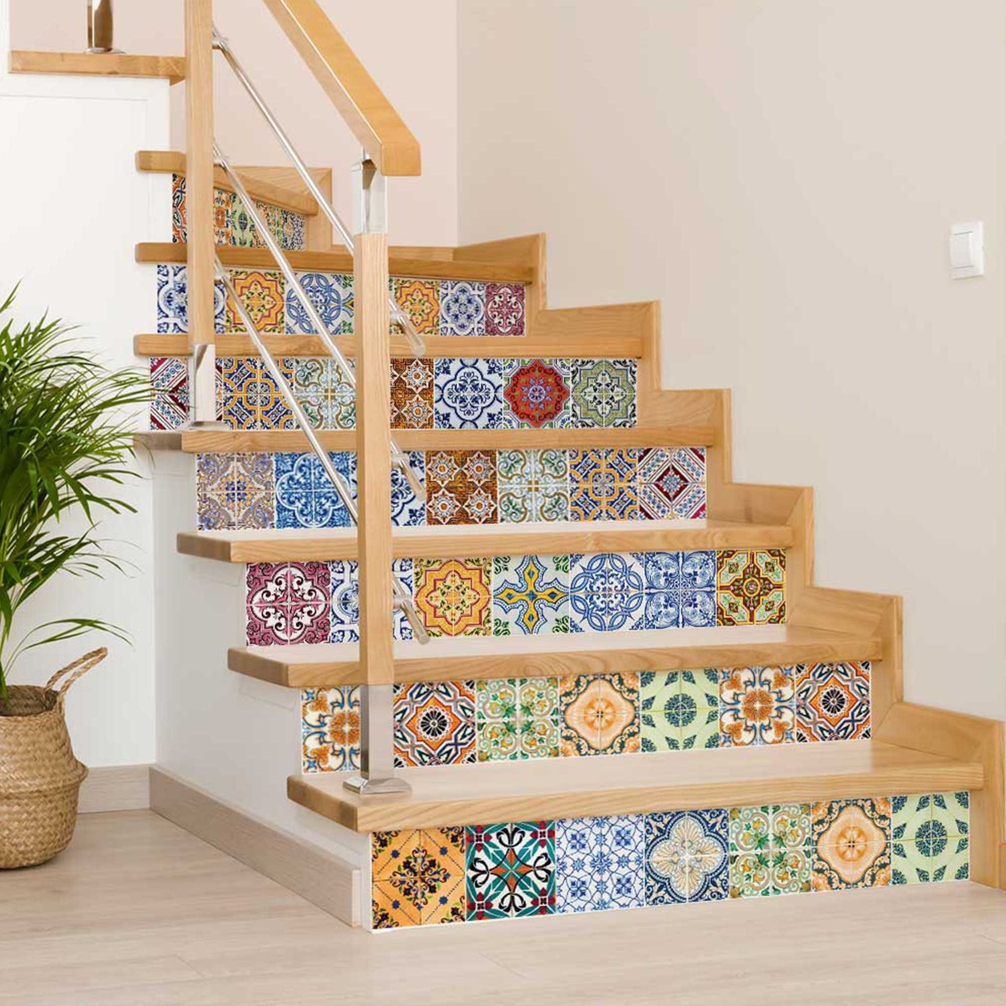 6" X 6" Josephina Mutli Mosaic Peel and Stick Tiles - Homeroots