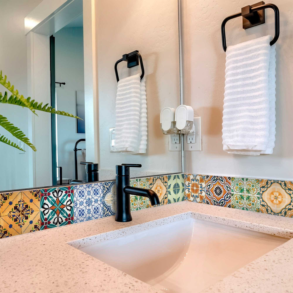 7" X 7" Josephina Mutli Mosaic Peel and Stick Tiles - Homeroots - Flyclothing LLC