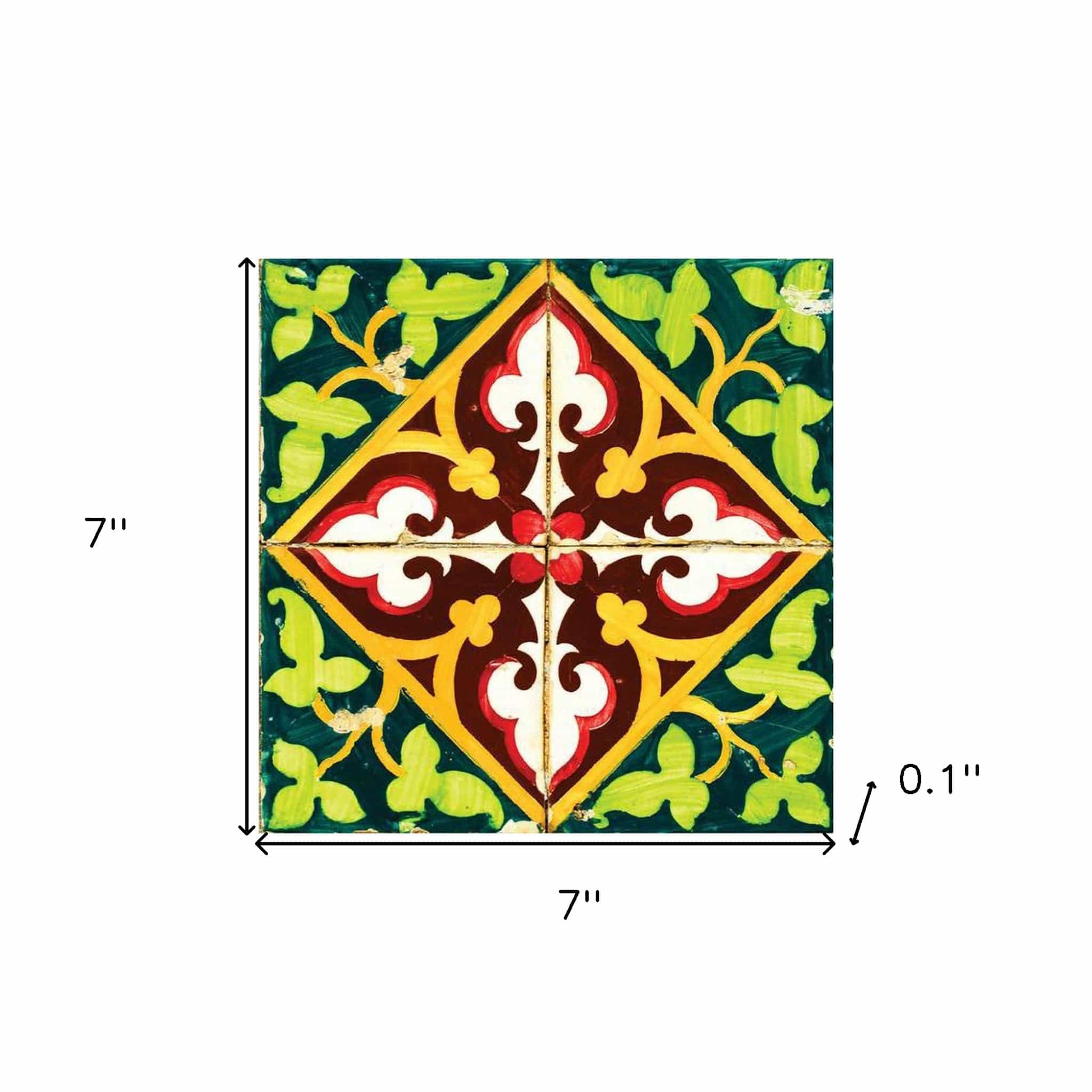 7" X 7" Jessa Mutli Mosaic Peel and Stick Tiles - Homeroots