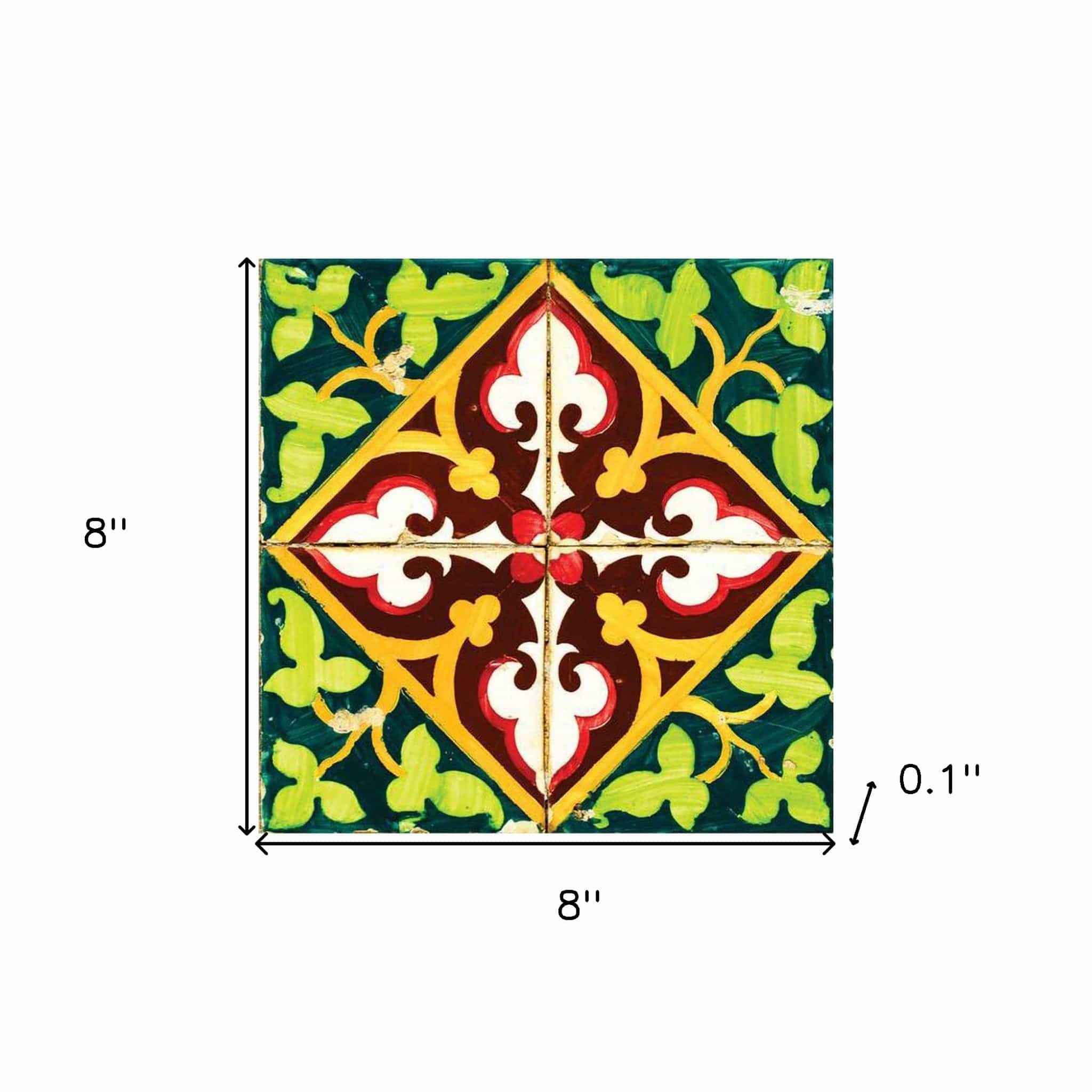 8" X 8" Jessa Mutli Mosaic Peel and Stick Tiles - Homeroots - Flyclothing LLC