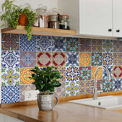 6" X 6" Addina Mutli Mosaic Peel and Stick Tiles - Homeroots