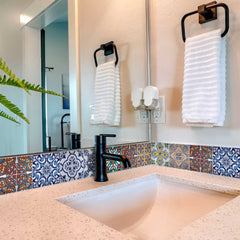 6" X 6" Addina Mutli Mosaic Peel and Stick Tiles - Homeroots