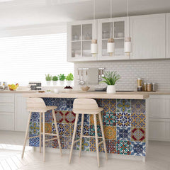 6" X 6" Addina Mutli Mosaic Peel and Stick Tiles - Homeroots