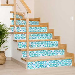 4" X 4" Aqua Gerber Removable Peel And Stick Tiles - Homeroots