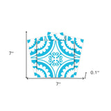 7" X 7" Aqua Gerber Removable Peel and Stick Tiles - Homeroots - Flyclothing LLC