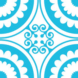 8" X 8" Aqua Gerber Removable Peel and Stick Tiles - Homeroots - Flyclothing LLC