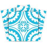 8" X 8" Aqua Gerber Removable Peel and Stick Tiles - Homeroots - Flyclothing LLC