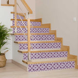 6" X 6" Merlot Lisa Removable Peel and Stick Tiles - Homeroots - Flyclothing LLC