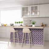 6" X 6" Merlot Lisa Removable Peel and Stick Tiles - Homeroots - Flyclothing LLC