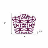 6" X 6" Merlot Lisa Removable Peel and Stick Tiles - Homeroots - Flyclothing LLC