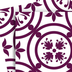 6" X 6" Merlot Lisa Removable Peel and Stick Tiles - Homeroots