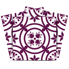 7" X 7" Merlot Lisa Removable Peel and Stick Tiles - Homeroots