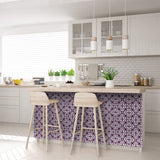 7" X 7" Merlot Lisa Removable Peel and Stick Tiles - Homeroots - Flyclothing LLC
