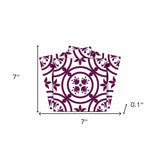 7" X 7" Merlot Lisa Removable Peel and Stick Tiles - Homeroots - Flyclothing LLC
